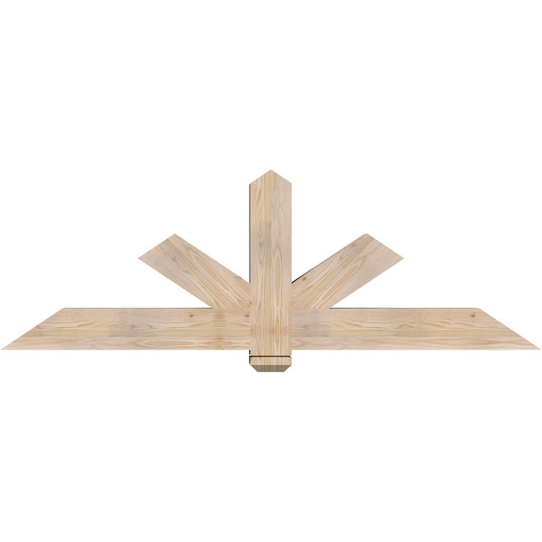 Ekena Millwork Kennewick Smooth Timber Gable Bracket, Douglas Fir, 72"W x 24"H x 5 1/2"D x 5 1/2"F, 8/12 Pitch GBW072X24X0606KEN00SDF - main